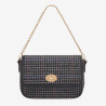 Mac Douglas - Sac travers tressé Franscesca Fantasia tartan noir